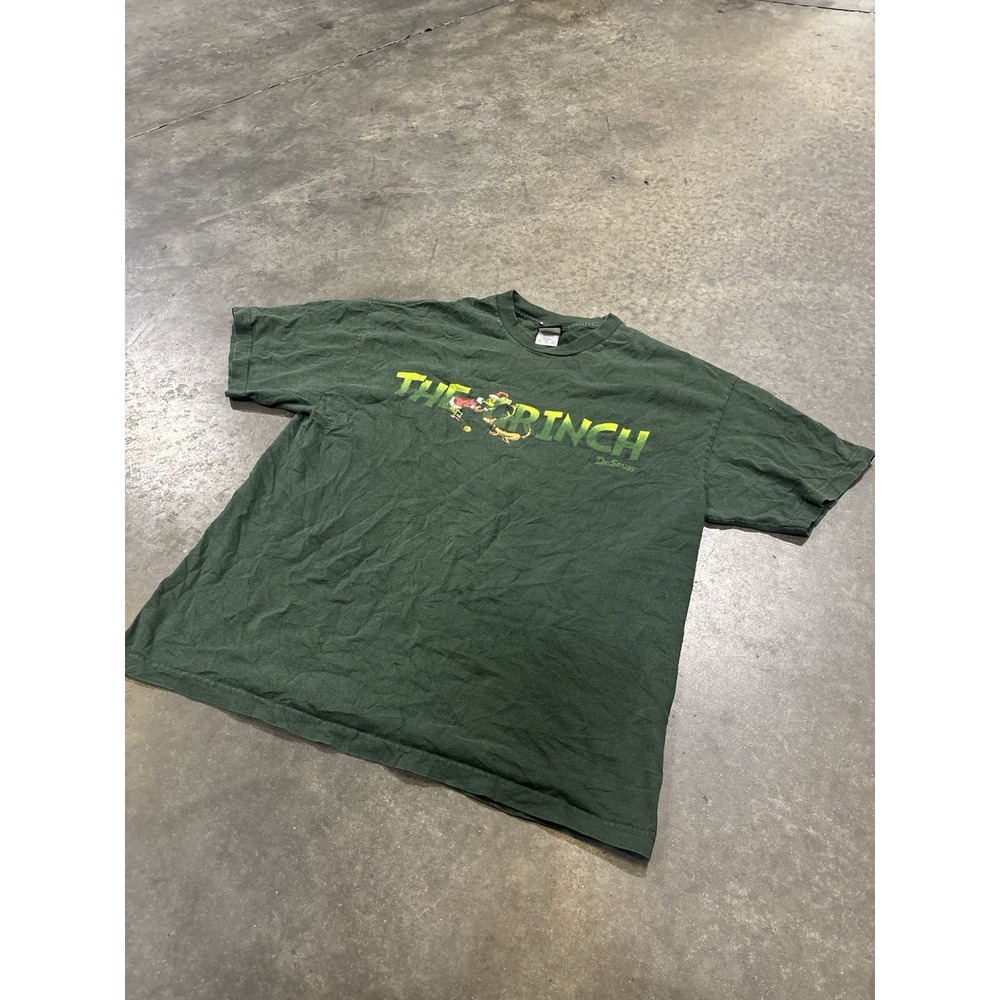Vintage 2001 The Grinch T Shirt Size XL Dr Suess Movie Promo